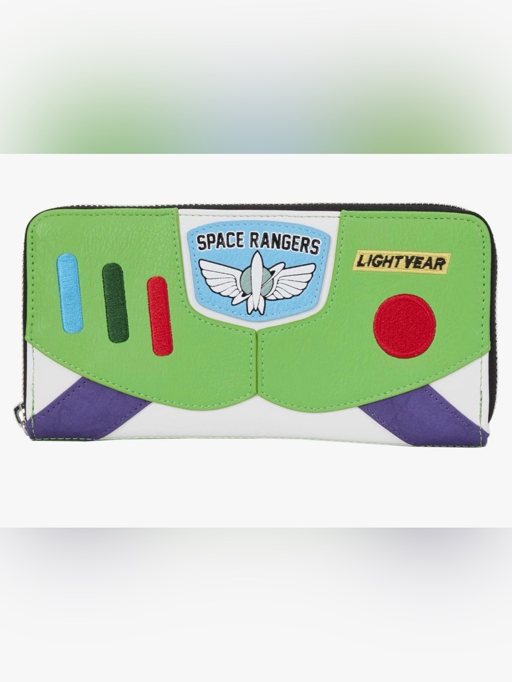 Loungefly Green Buzz Lightyear Space Rangers Zip Wallet